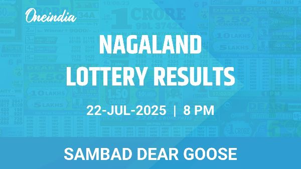 Results of the Nagaland State Lottery Dear Goose for July 22 at 8 PM