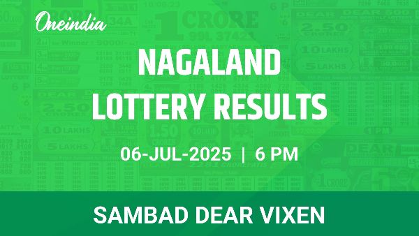 Results of the Nagaland State Lottery Dear Vixen for July 6 at 6 PM