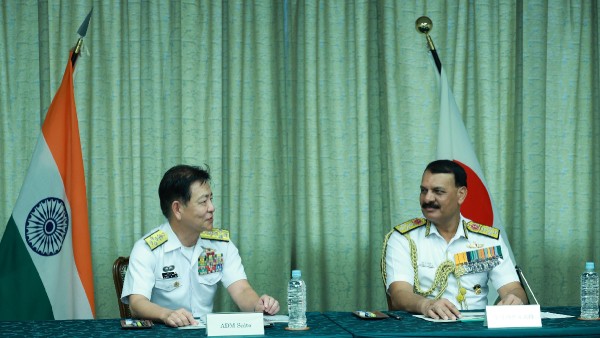 Indian Navy Chief Admiral Dinesh Tripathi In Japan