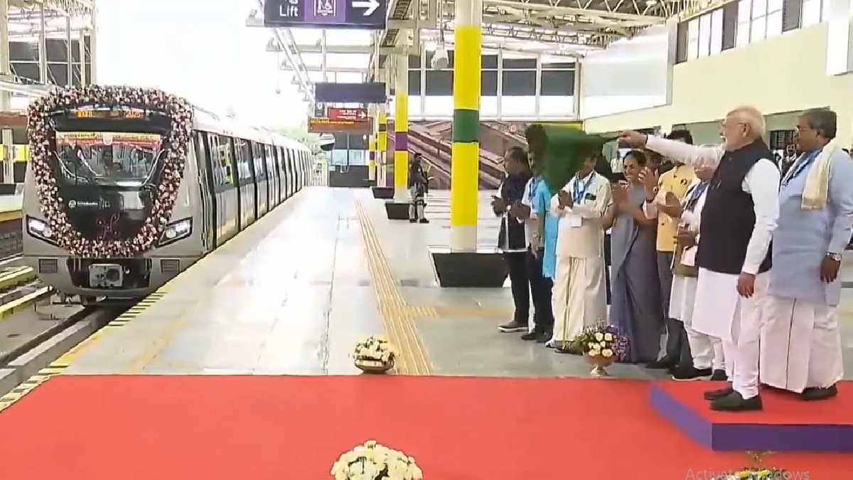 PM Modi Inaugurates Bengaluru Metro Yellow Line
