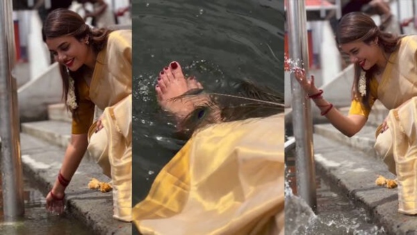 Jasmin Jaffar s Guruvayur Pond Reel Sparks Outrage Temple Holds Purification Ceremony