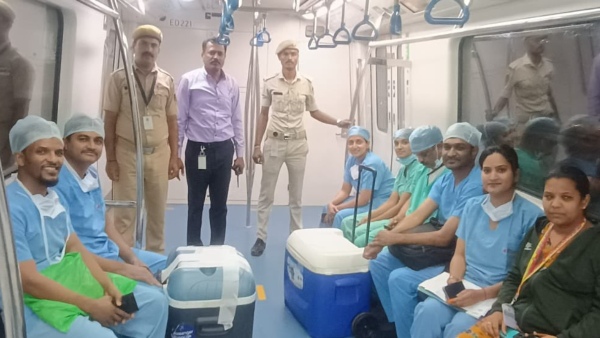 In a First for Bengaluru Namma Metro Helps Transport Liver from Whitefield to Rajarajeshwari Nagar In a First for Bengaluru Namma Metro Helps Transport Liver from Whitefield to Rajarajeshwari Nagar