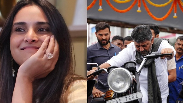 Ramya and D K Shivakumar Hug on Hebbal Flyover as Viral Video Trends Online Ramya and D K Shivakumar Hug on Hebbal Flyover as Viral Video Trends Online
