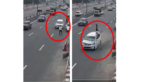 Traffic Constable Killed in Delhi-Meerut Expressway Viral video