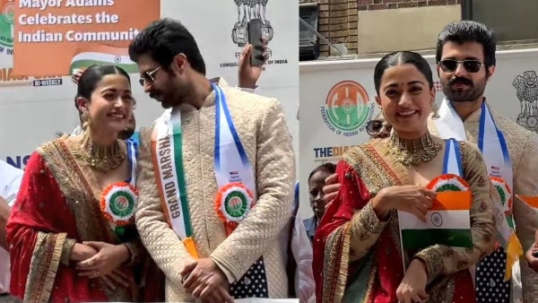 Vijay Deverakonda amp amp Rashmika Mandanna Seen Hand-in-Hand in New York Fans Speculate Romance