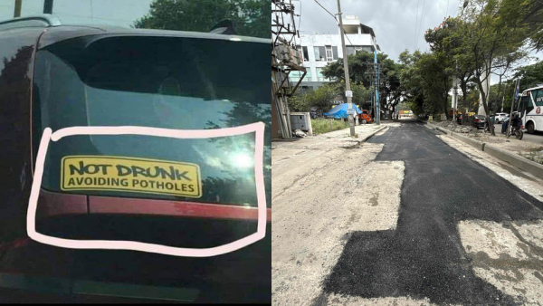 Bengaluru Potholes Become Meme Material From Kantara Spoofs to Viral Car Stickers