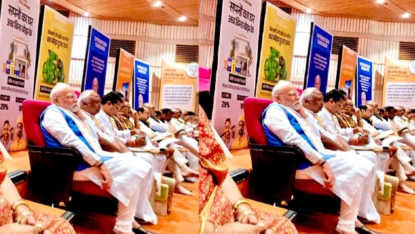 PM Modi Attends NDA Workshop in Delhi Photo of Him Sitting in Last Row Shared by BJP Leaders