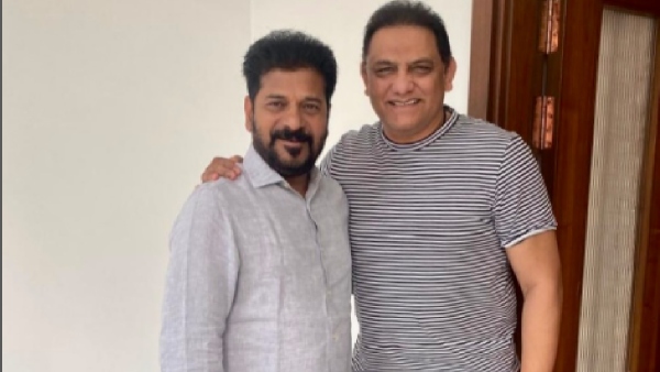 তেলেঙ্গানার মুখ্যমন্ত্রী রেভান্থ রেড্ডি এবং মহম্মদ আজহারউদ্দিন তেলেঙ্গানার মুখ্যমন্ত্রী রেভান্থ রেড্ডি এবং মহম্মদ আজহারউদ্দিন