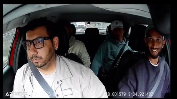 Yashasvi Jaiswal Dhruv Jurel and Prasidh Krishna in cab Yashasvi Jaiswal Dhruv Jurel and Prasidh Krishna in cab