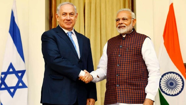 Israeli Prime Minister Benjamin Netanyahu and Prime Minister Narendra Modi