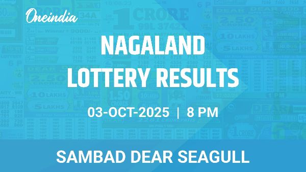 Results of the Nagaland State Lottery Dear Seagull for October 3 at 8 PM