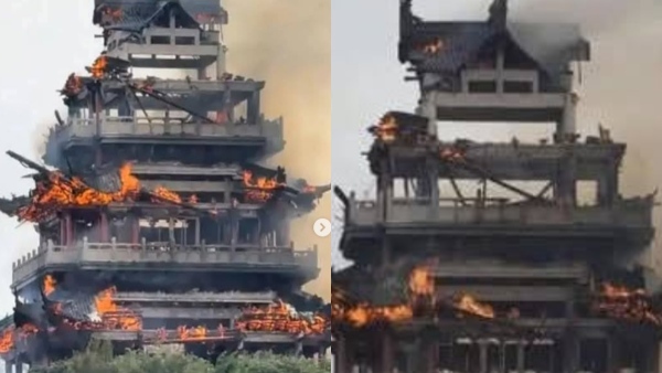 Chinese temple Fire
