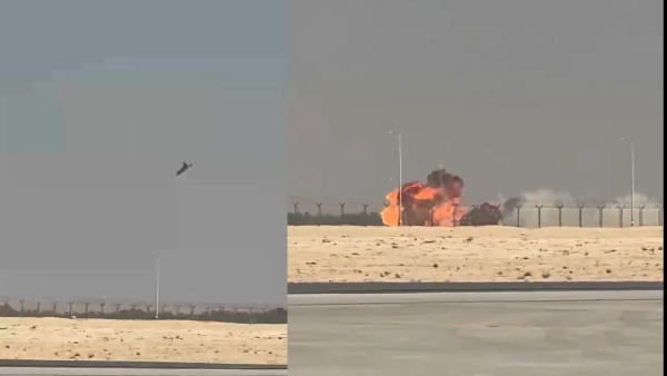 Tejas Fighter Jet Crashes at Dubai Air Show Videos Show Massive Smoke Cloud