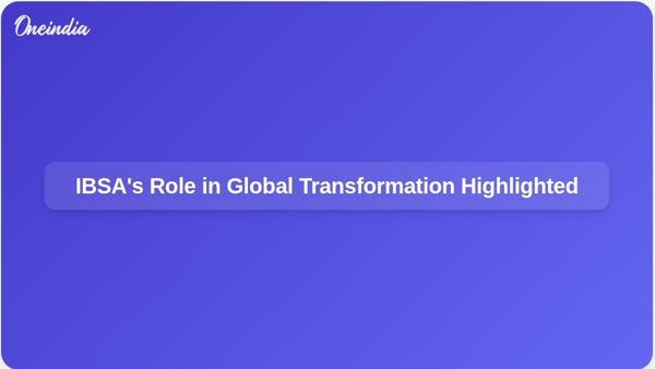 IBSAs Role in Global Transformation Highlighted IBSAs Role in Global Transformation Highlighted