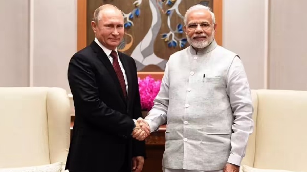 Russian President Vladimir Putin and Prime Minister Narendra Modi
