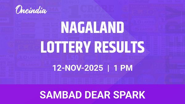 Results of the Nagaland State Lottery Dear Spark for November 12 at 1 PM