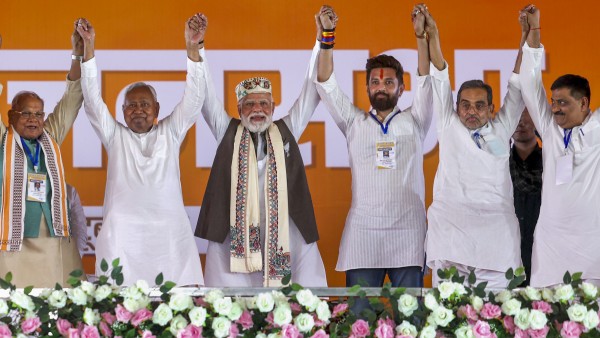 Bihar Exit Pol Results 2025 Praja Poll Analytics Predict Landslide Victory For NDA