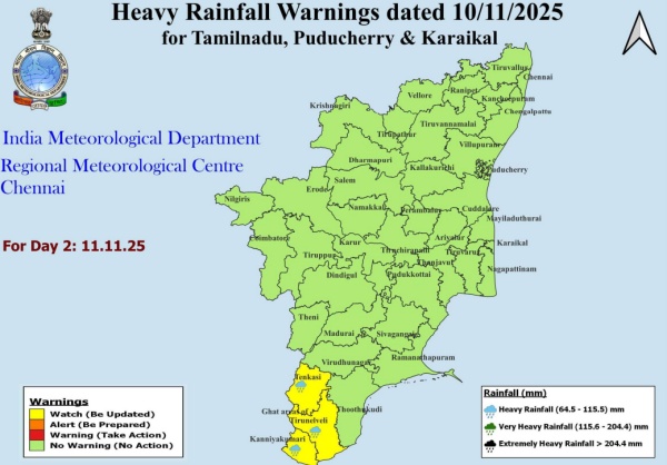 Tamil Nadu Weather Rains In Chennai Today 3 Districts On Yellow Alert Tamil Nadu Weather Rains In Chennai Today 3 Districts On Yellow Alert