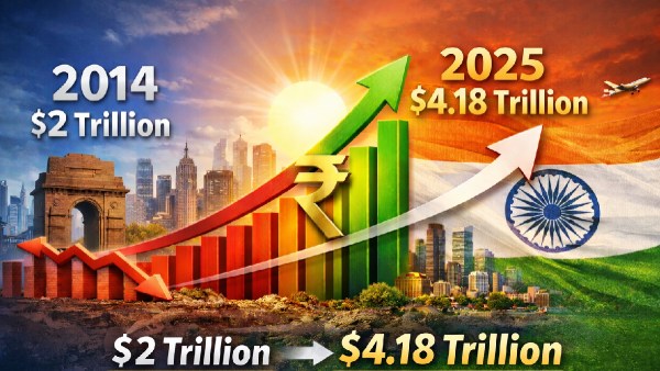India GDP growth in 10 years