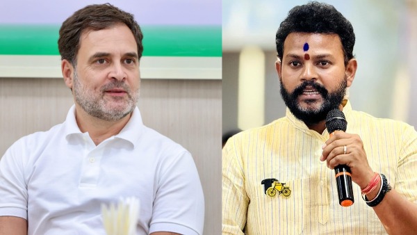 Congress MP Rahul Gandhi and Aviation Minister K Ram Mohan Naidu Congress MP Rahul Gandhi and Aviation Minister K Ram Mohan Naidu