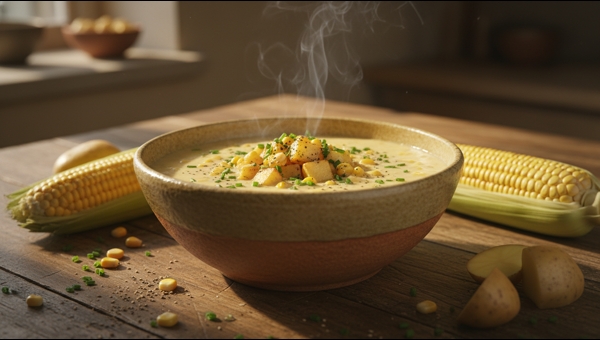 Corn Chowder I Classic Creamy Soup