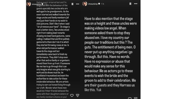 Mouni Roy Harassment Claim Mouni Roy Harassment Claim