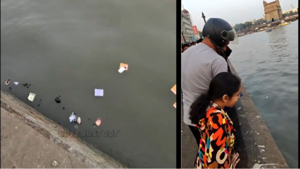 Mumbai Man Throws Garbage Mumbai Man Throws Garbage