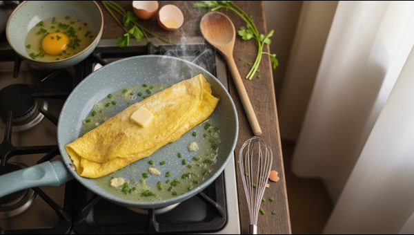 French Omelette Classic Breakfast Egg Dish French Omelette Classic Breakfast Egg Dish