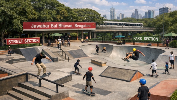 Hybrid Skateboarding Park Planned at Cubbon Park s Jawahar Bal Bhavan Hybrid Skateboarding Park Planned at Cubbon Park s Jawahar Bal Bhavan