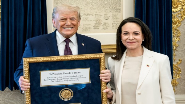 Machado Presents Nobel Peace Prize To Trump Can Laureates Give Away The Title