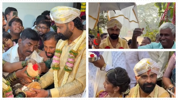 Ugramm Manju Marriage Ex-Bigg Boss Contestant Marries In Dharmasthala First Pics Out Ugramm Manju Marriage Ex-Bigg Boss Contestant Marries In Dharmasthala First Pics Out