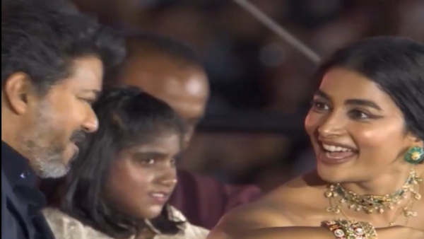She s My Mom Vijay Tells Pooja Hegde As Shobha Sings At Jana Nayagan Audio Launch - Video She s My Mom Vijay Tells Pooja Hegde As Shobha Sings At Jana Nayagan Audio Launch - Video