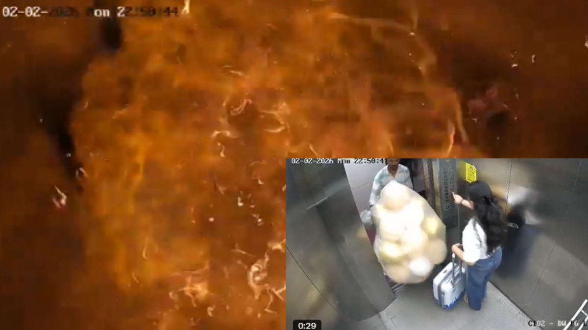 Gas-filled balloons explode in Mumbai elevator