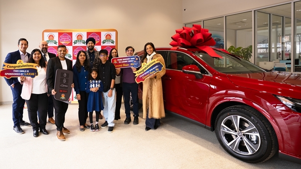 Laxmi Brand Awards Lexus to Giveaway Winner Laxmi Brand Awards Lexus to Giveaway Winner