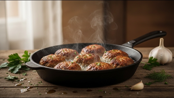 Albanian Fried Meatballs Qofte Te Ferguara