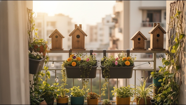 Diy garden birdhouses for indian balconies Diy garden birdhouses for indian balconies
