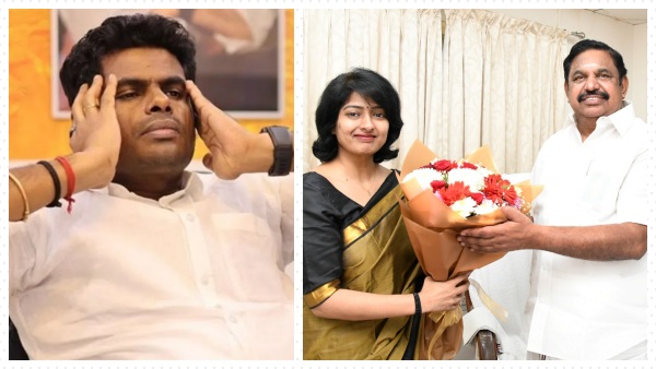 AIADMK s Gayathri Trolls Annamalai If He Is So Famous Let Him Contest AIADMK s Gayathri Trolls Annamalai If He Is So Famous Let Him Contest