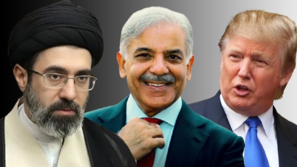 Mojtaba Khamenei and Shehbaz Sharif and Donald Trump Mojtaba Khamenei and Shehbaz Sharif and Donald Trump