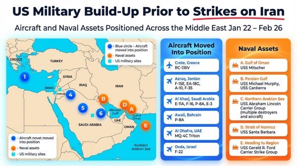 Mapping The Build-Up How US Forces Moved Into Position Before Striking Iran Mapping The Build-Up How US Forces Moved Into Position Before Striking Iran
