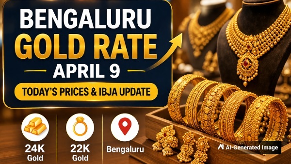 Bangalore Gold Rate Today April 9 IBJA Slides 22K Prices at Top Jewellers Stay Range-Bound Bangalore Gold Rate Today April 9 IBJA Slides 22K Prices at Top Jewellers Stay Range-Bound