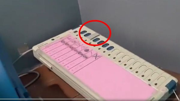 BJP Button taped in Falta