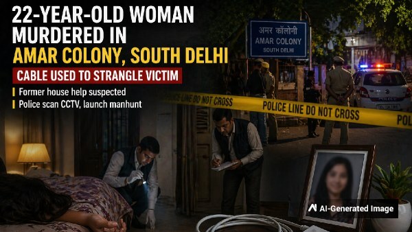 22-Year-Old Woman Strangled at Amar Colony