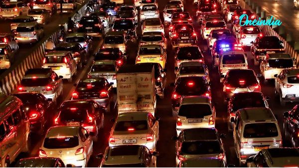 delhi traffic jam