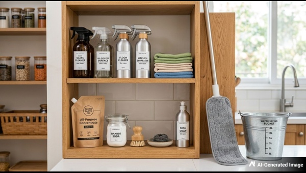 Sustainable cleaning routine tips