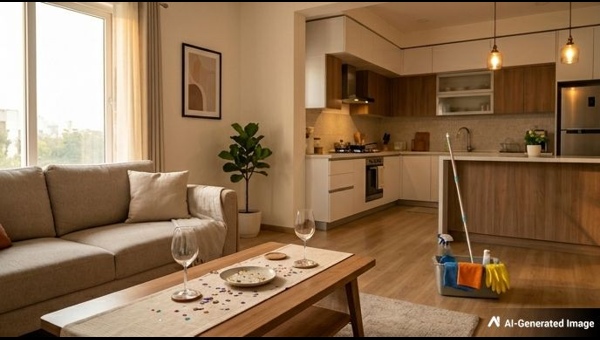 Post-Party Cleaning Quick Home Tidy