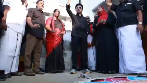 Tamil Nadu CM Stalin Leads Protest Burns Bill Copy Amid Delimitation Row