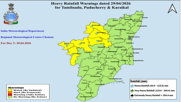 Tamil Nadu Weather Hotter Days Ahead For Chennai Chengalpattu Heavy Rains Likely In Coimbatore Erode