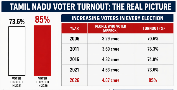 85 Voter Turnout in Tamil Nadu Arithmetic of SIR Behind the Numbers