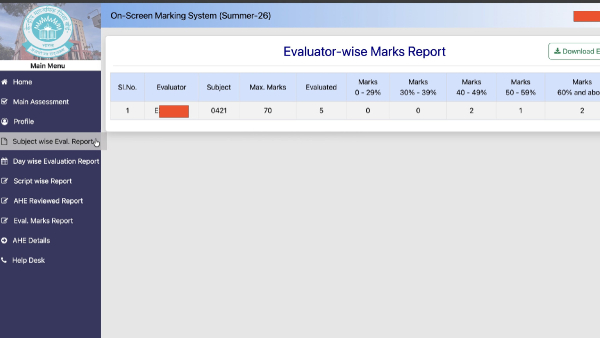 CBSE OSM Marksheet Glitch