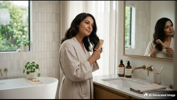 Simple hair care for strong shiny hair
